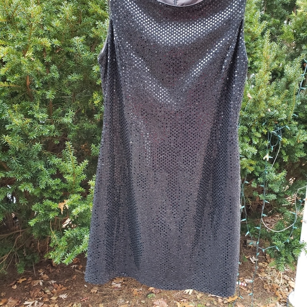 Emil Rutenberg Dress Black  Sequined Dress Size Sm